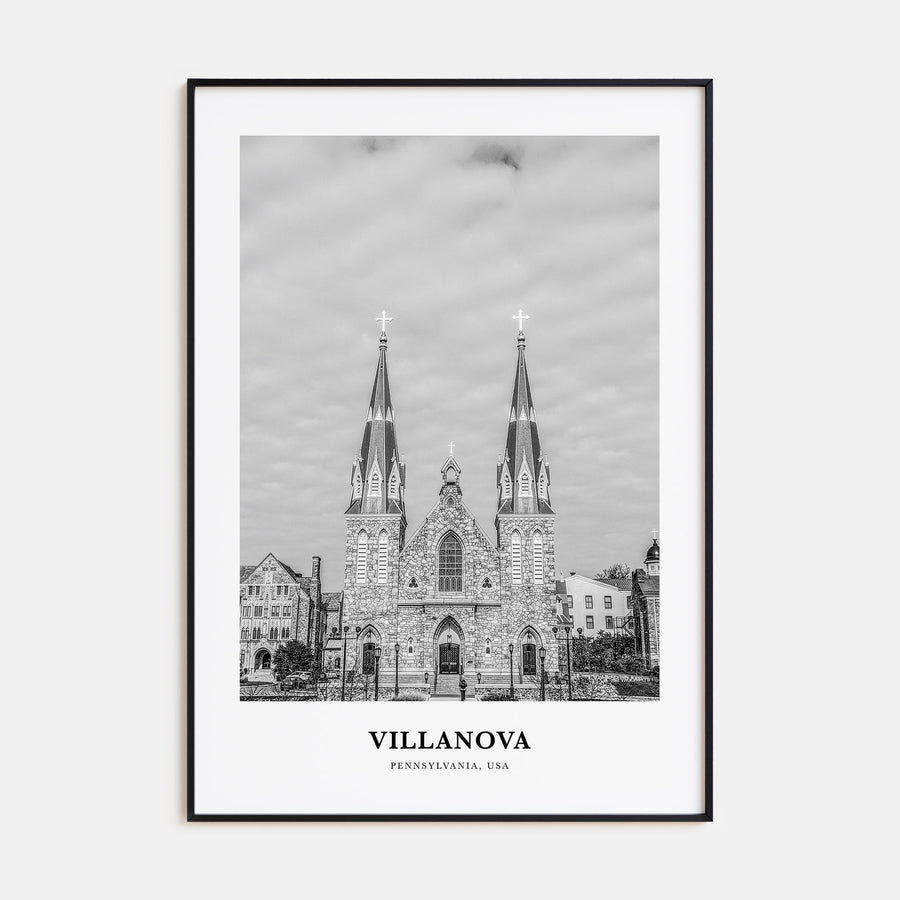Villanova Portrait B&W Poster