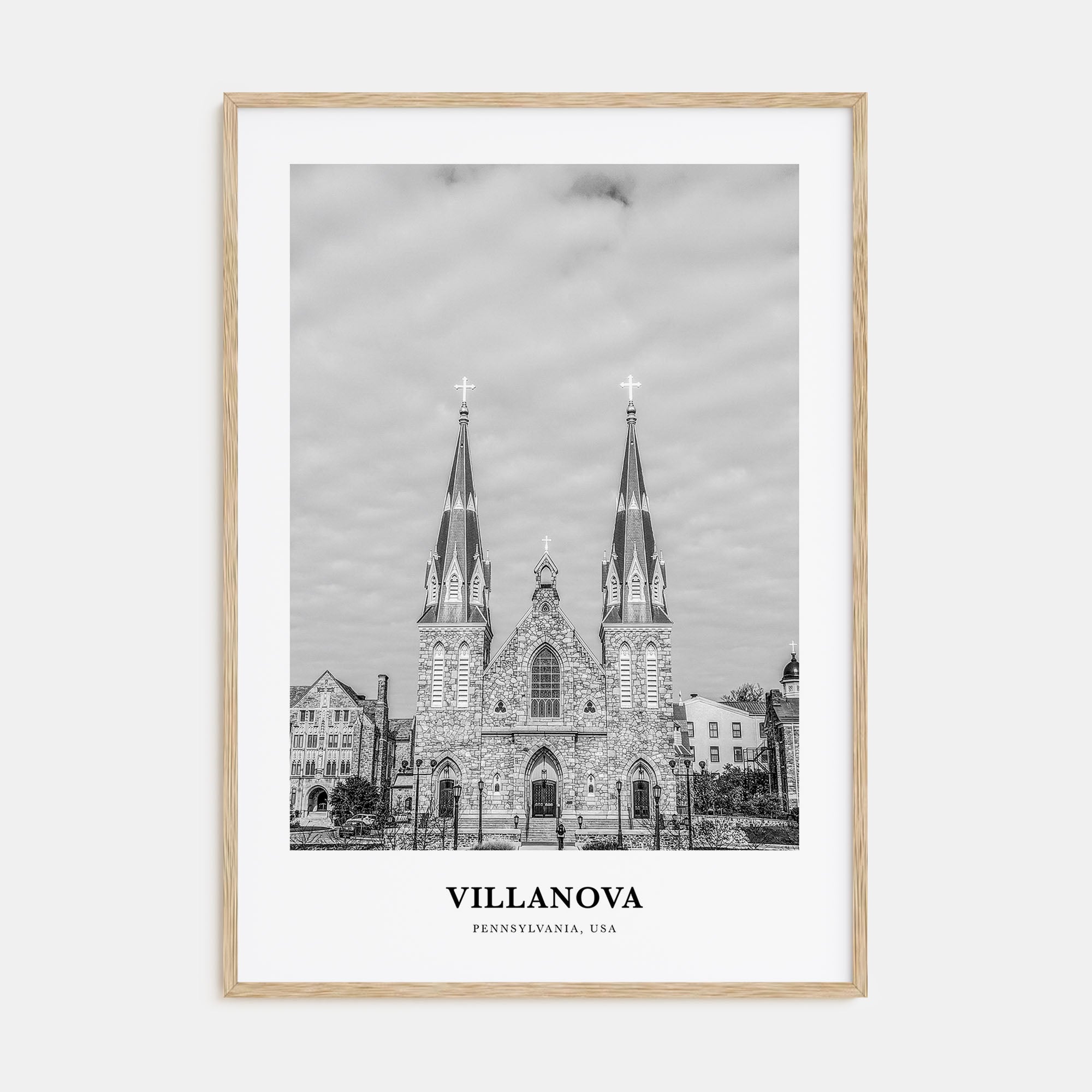 Villanova Portrait B&W Poster
