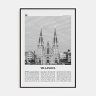 Villanova Travel B&W Poster