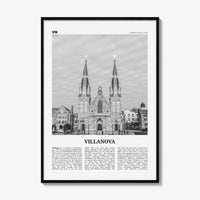 Villanova Print Black and White, Villanova Wall Art, Villanova Poster, Villanova Photo, Villanova Wall Décor, Pennsylvania, USA