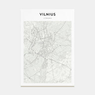 Vilnius Map Portrait Poster