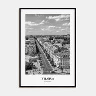 Vilnius Portrait B&W Poster
