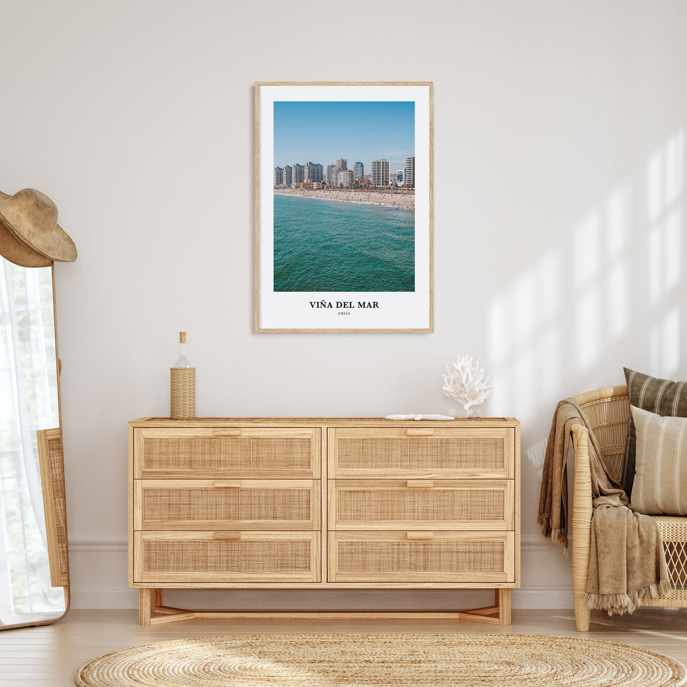 Viña del Mar Portrait Color Poster