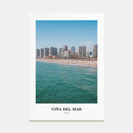 Viña del Mar Portrait Color Poster