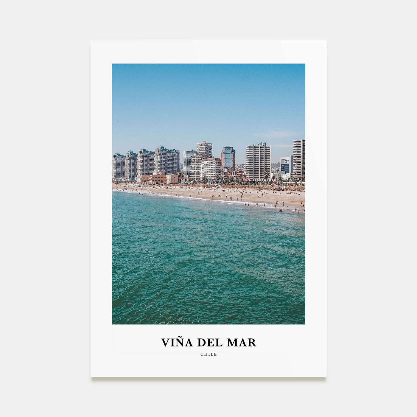 Viña del Mar Portrait Color Poster