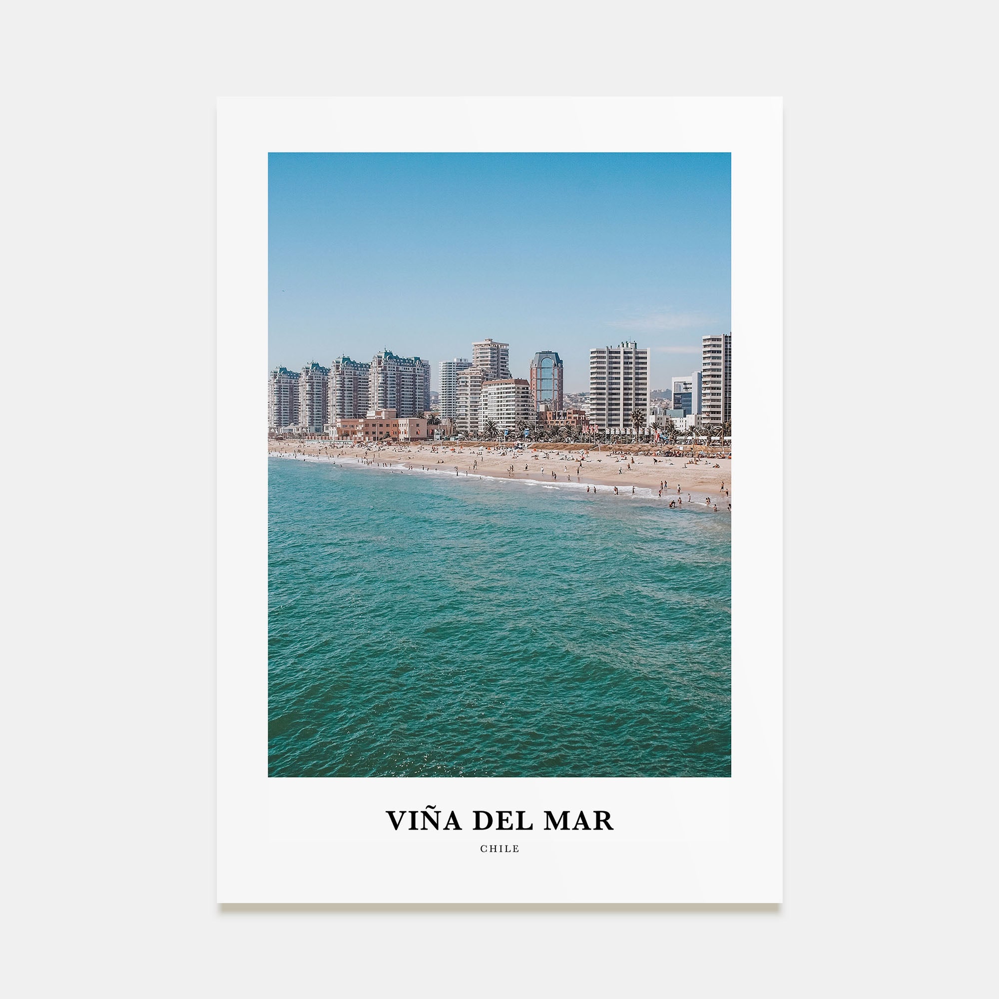Viña del Mar Portrait Color Poster