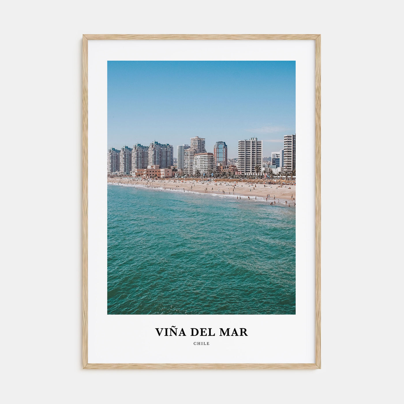 Viña del Mar Portrait Color Poster
