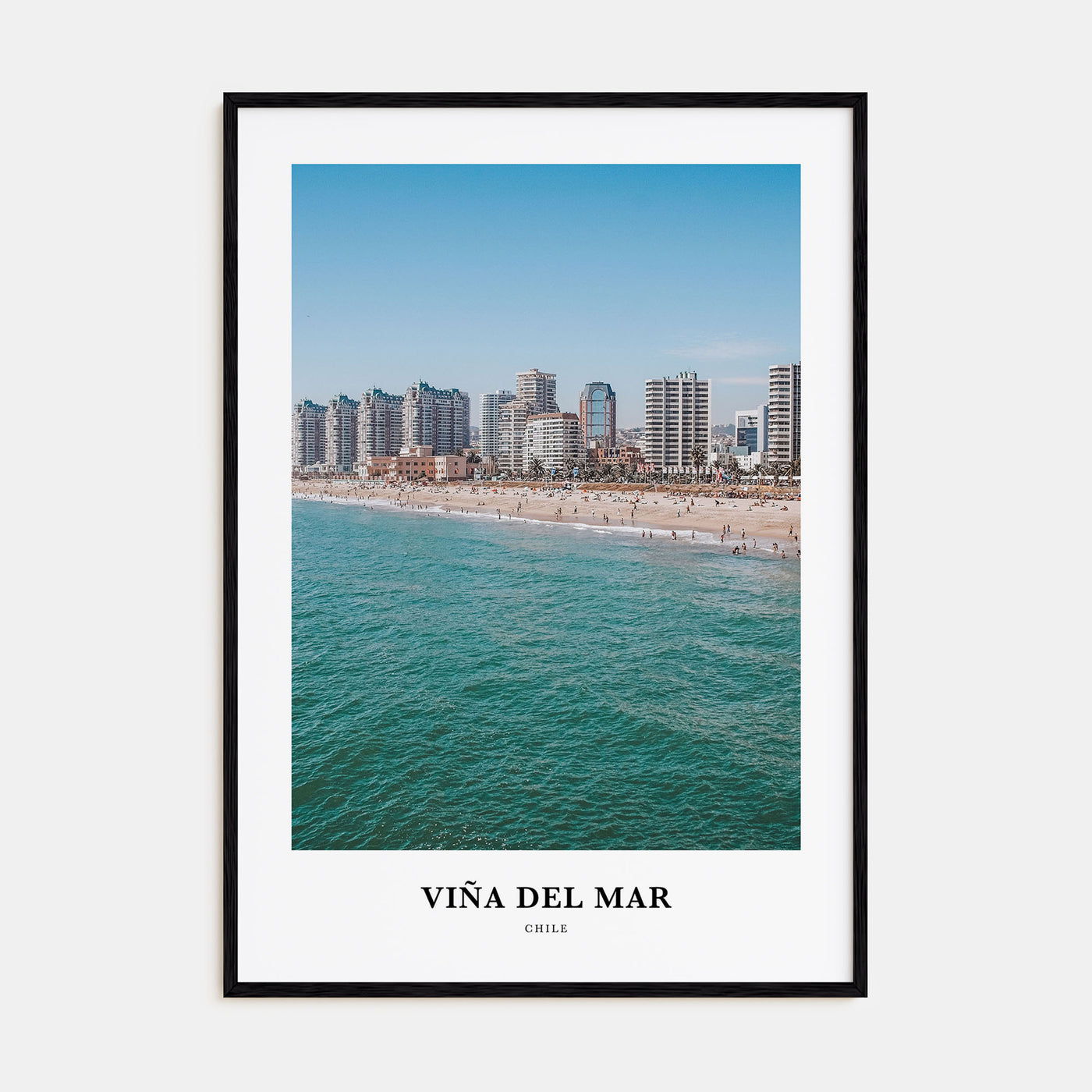 Viña del Mar Portrait Color Poster