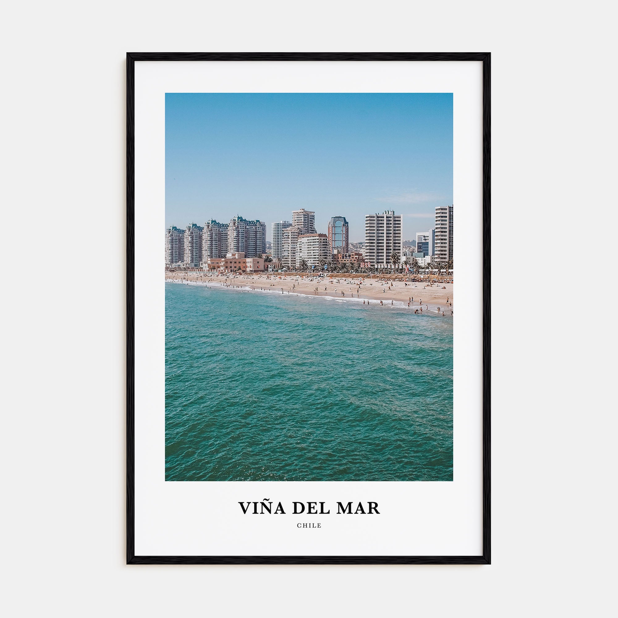 Viña del Mar Portrait Color Poster
