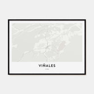 Viñales Map Landscape Poster