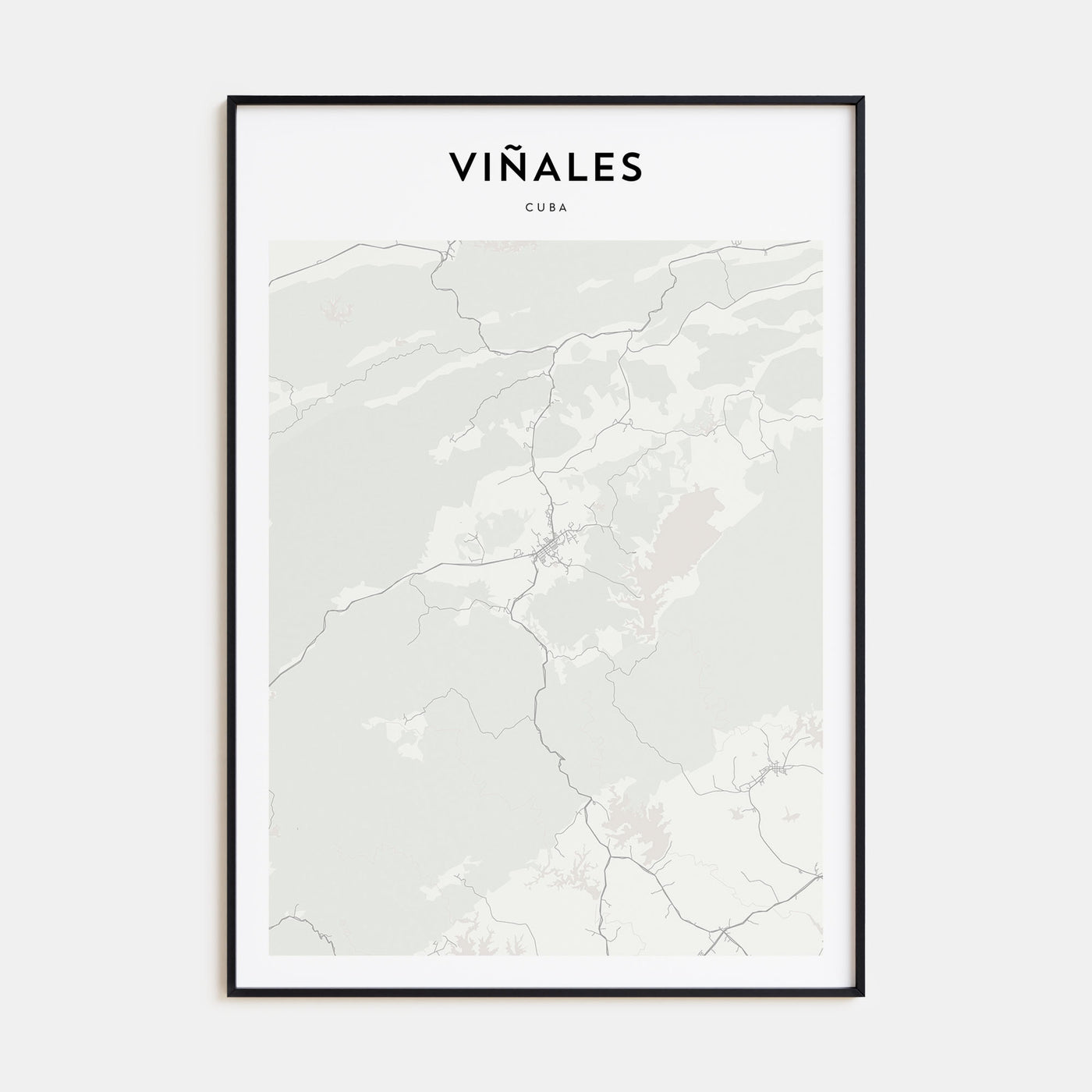 Viñales Map Portrait Poster
