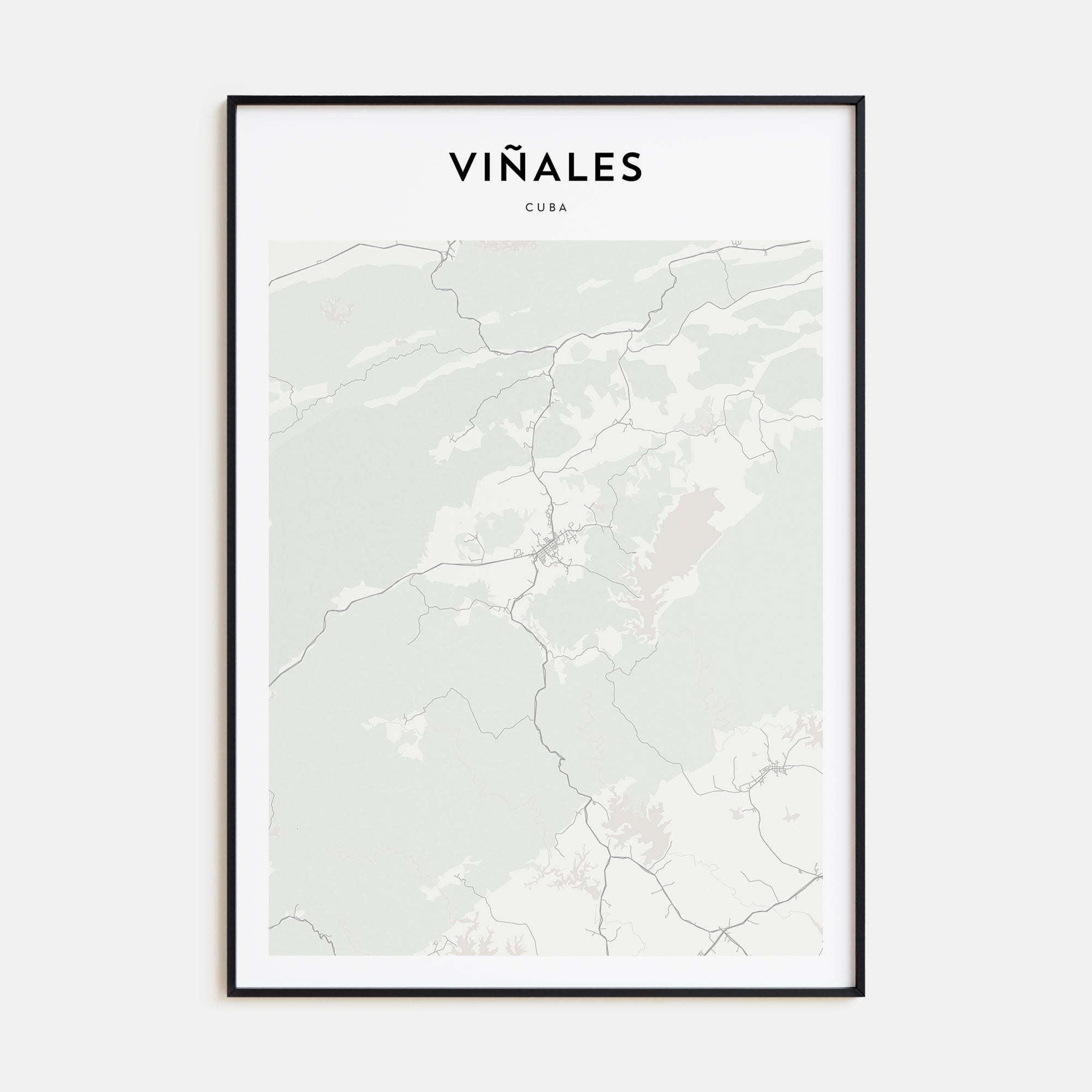 Viñales Map Portrait Poster