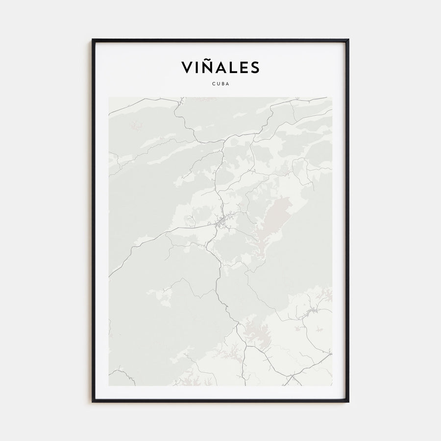 Viñales Map Portrait Poster
