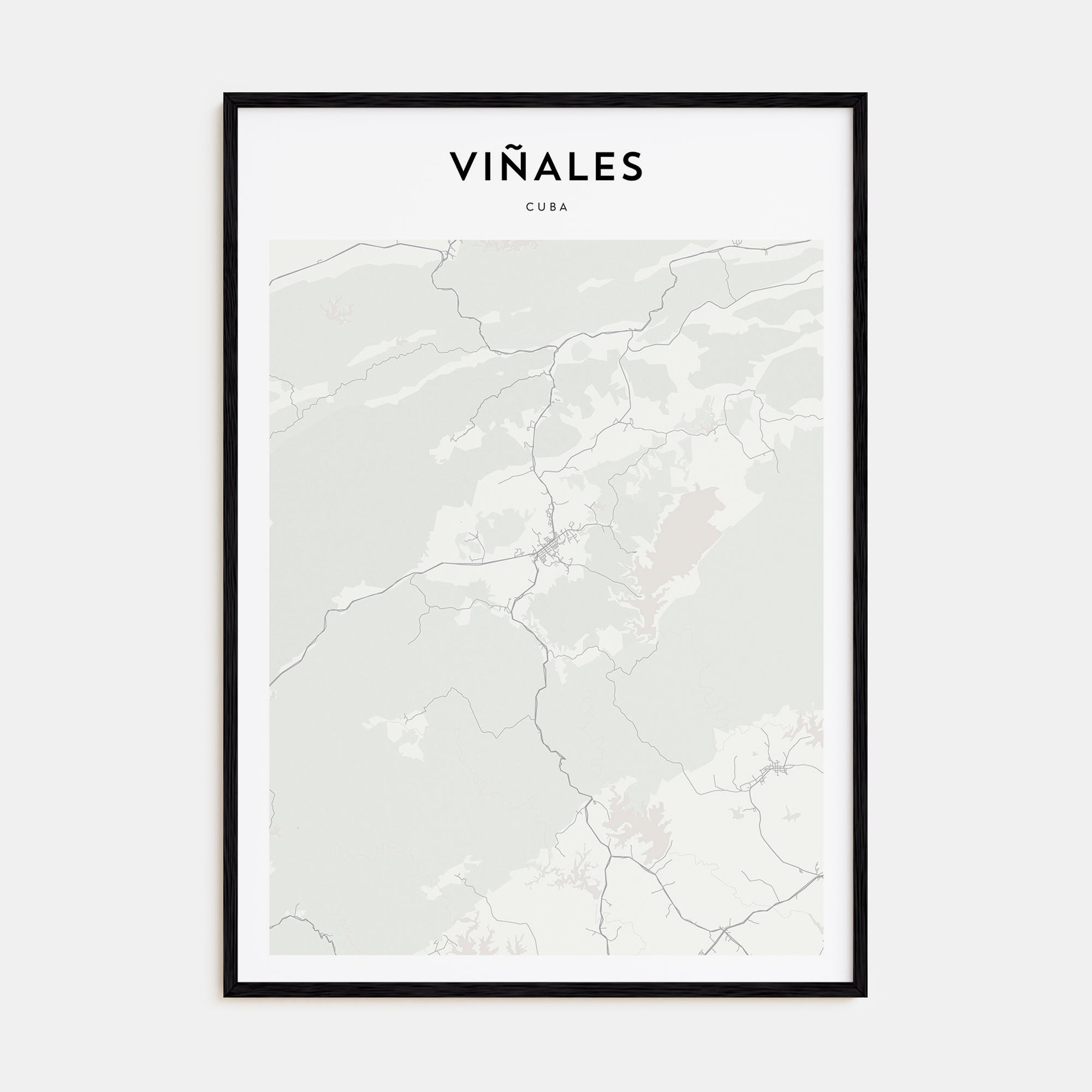 Viñales Map Portrait Poster