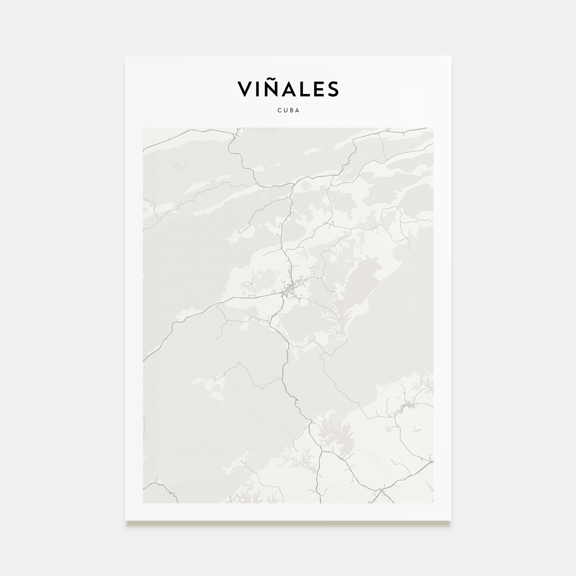 Viñales Map Portrait Poster