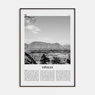 Viñales Travel B&W Poster