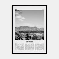 Viñales Travel B&W Poster