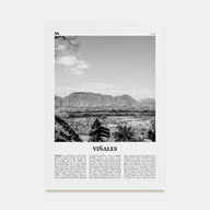 Viñales Travel B&W Poster