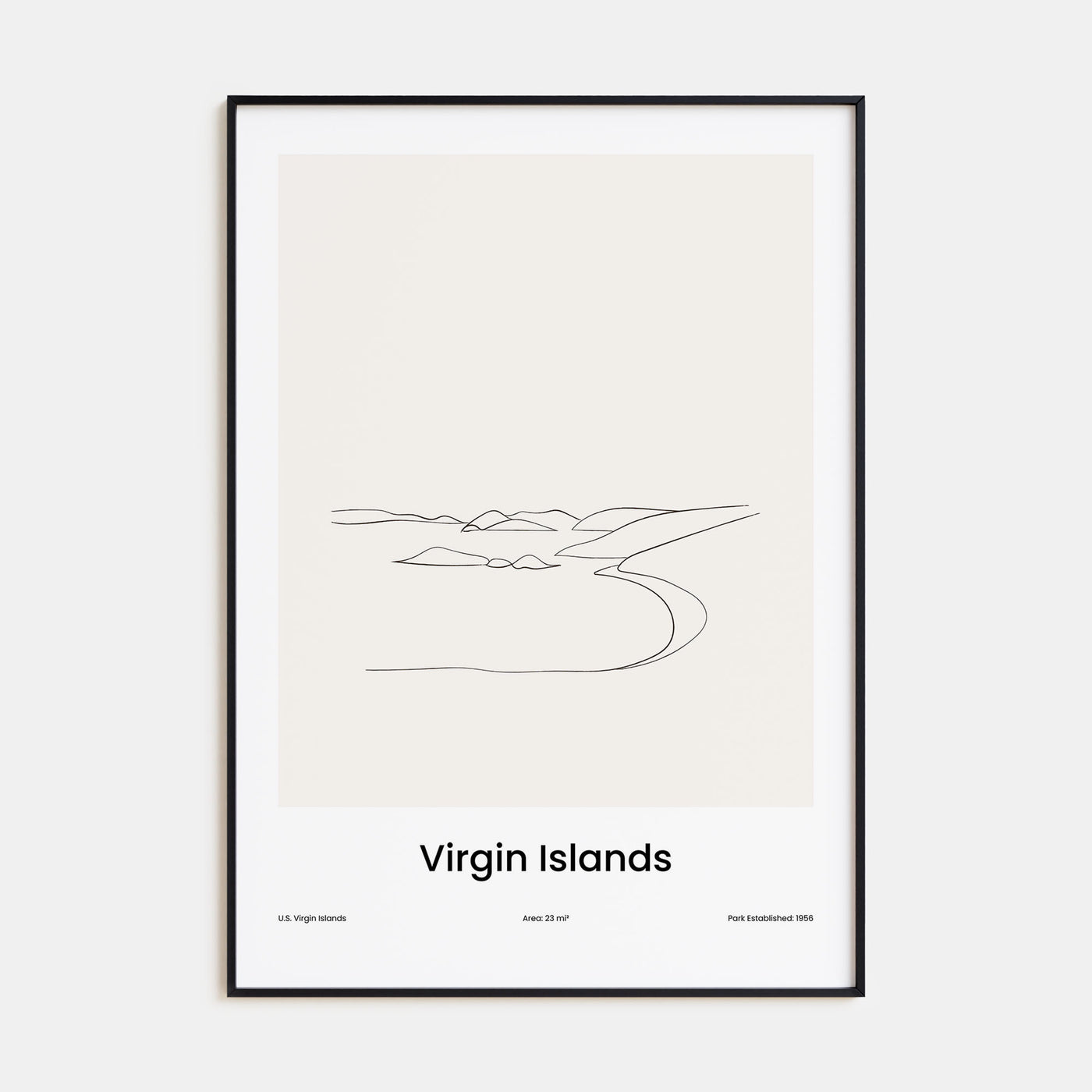 Virgin Islands National Park Drawn Poster
