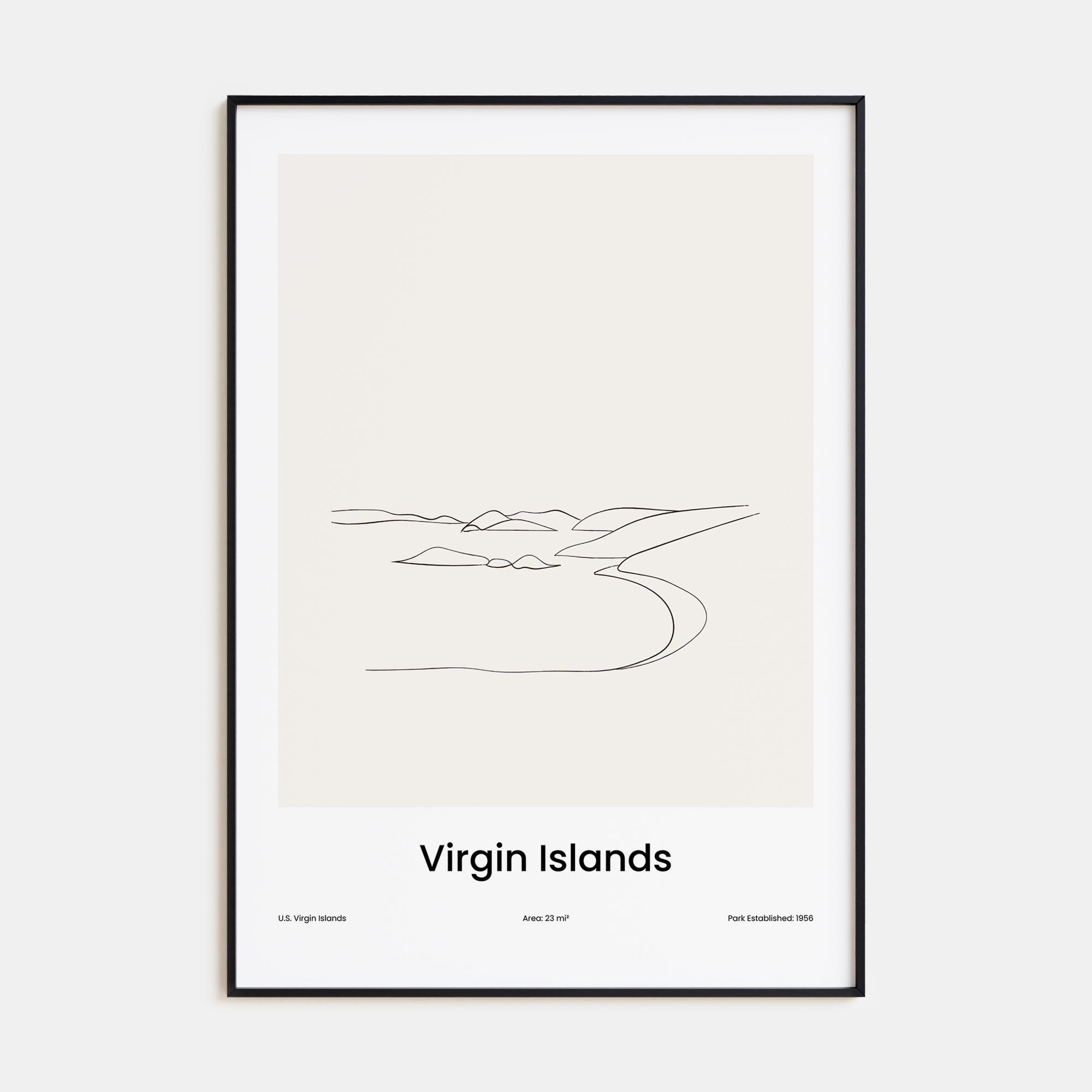 Virgin Islands National Park Drawn Poster