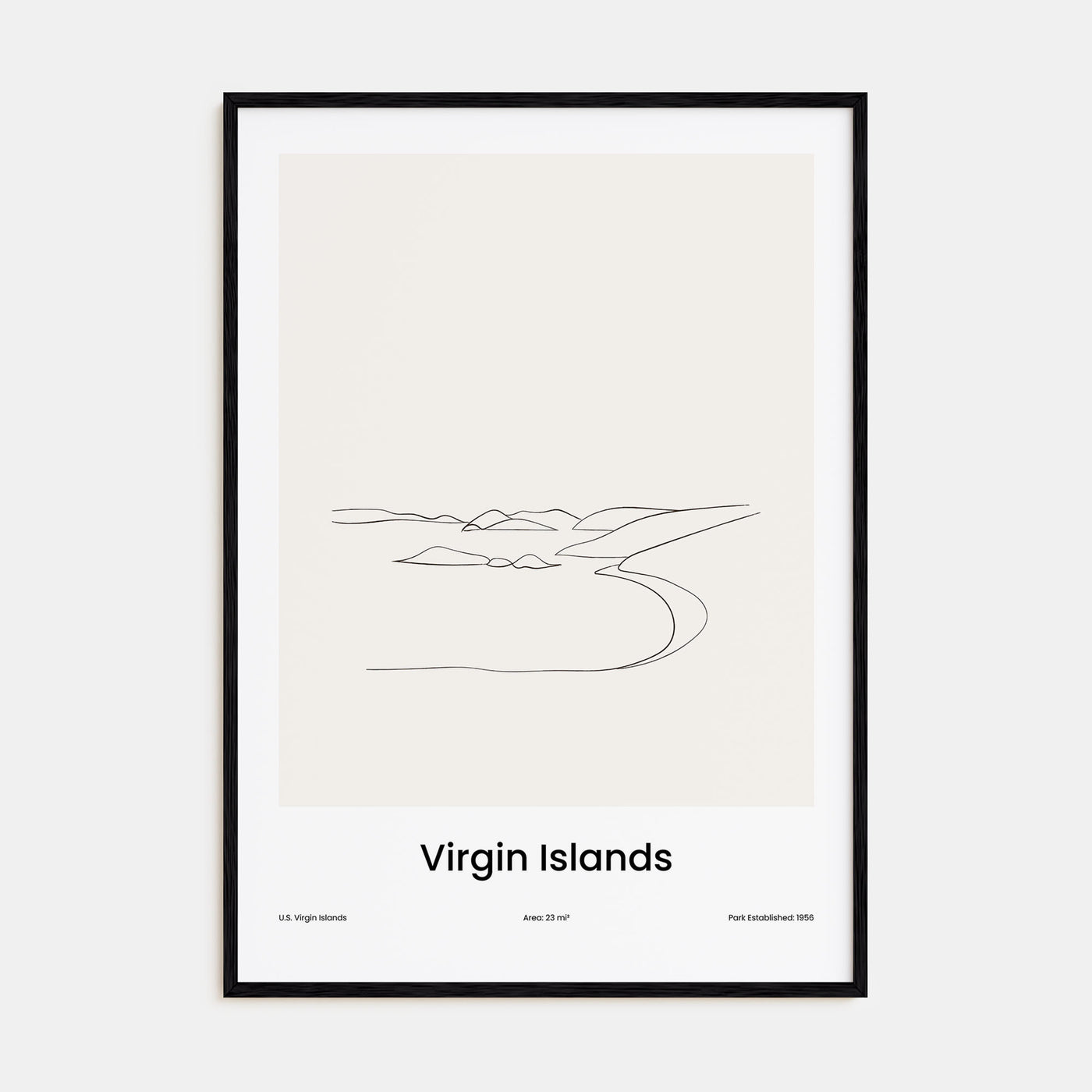 Virgin Islands National Park Drawn Poster