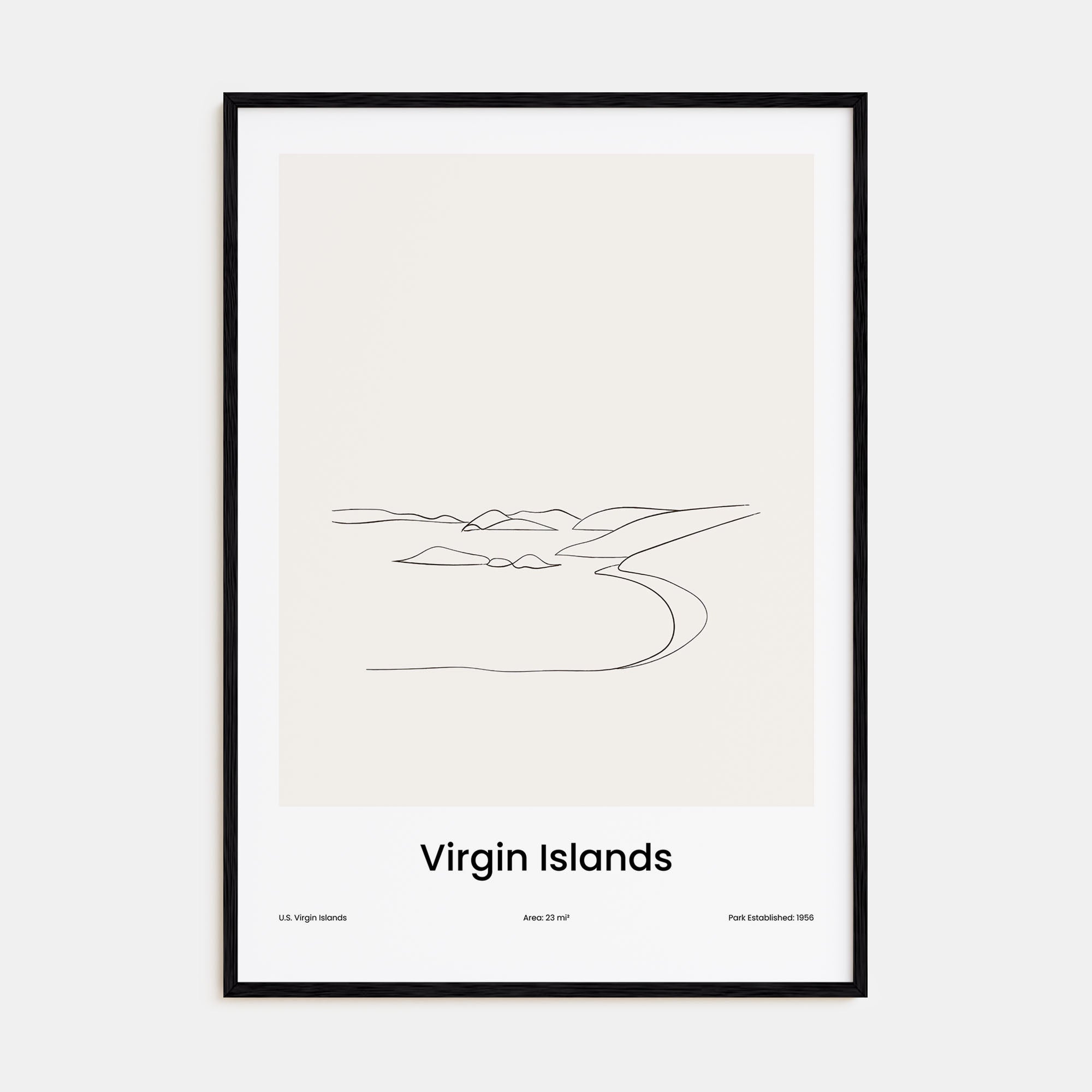Virgin Islands National Park Drawn Poster