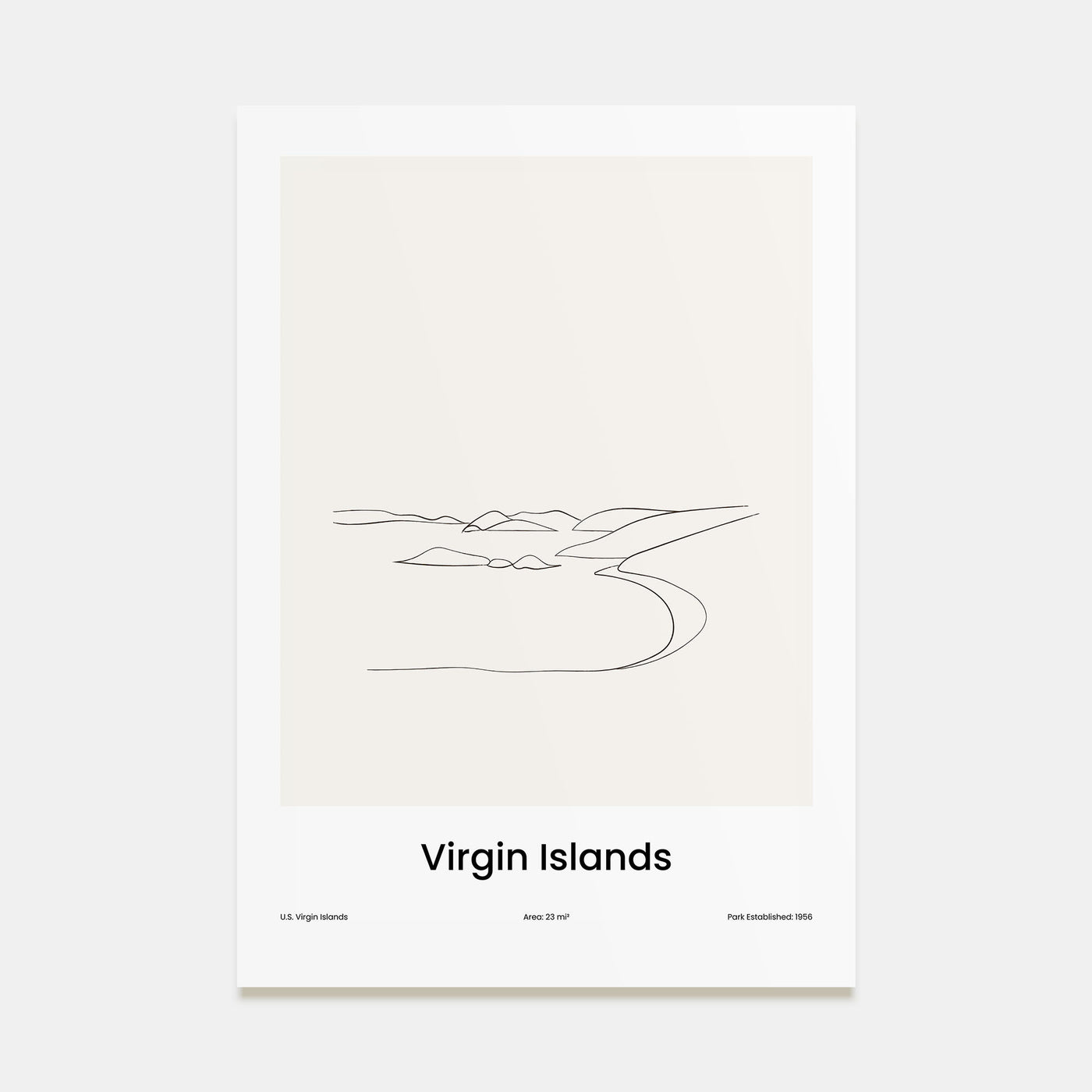 Virgin Islands National Park Drawn Poster