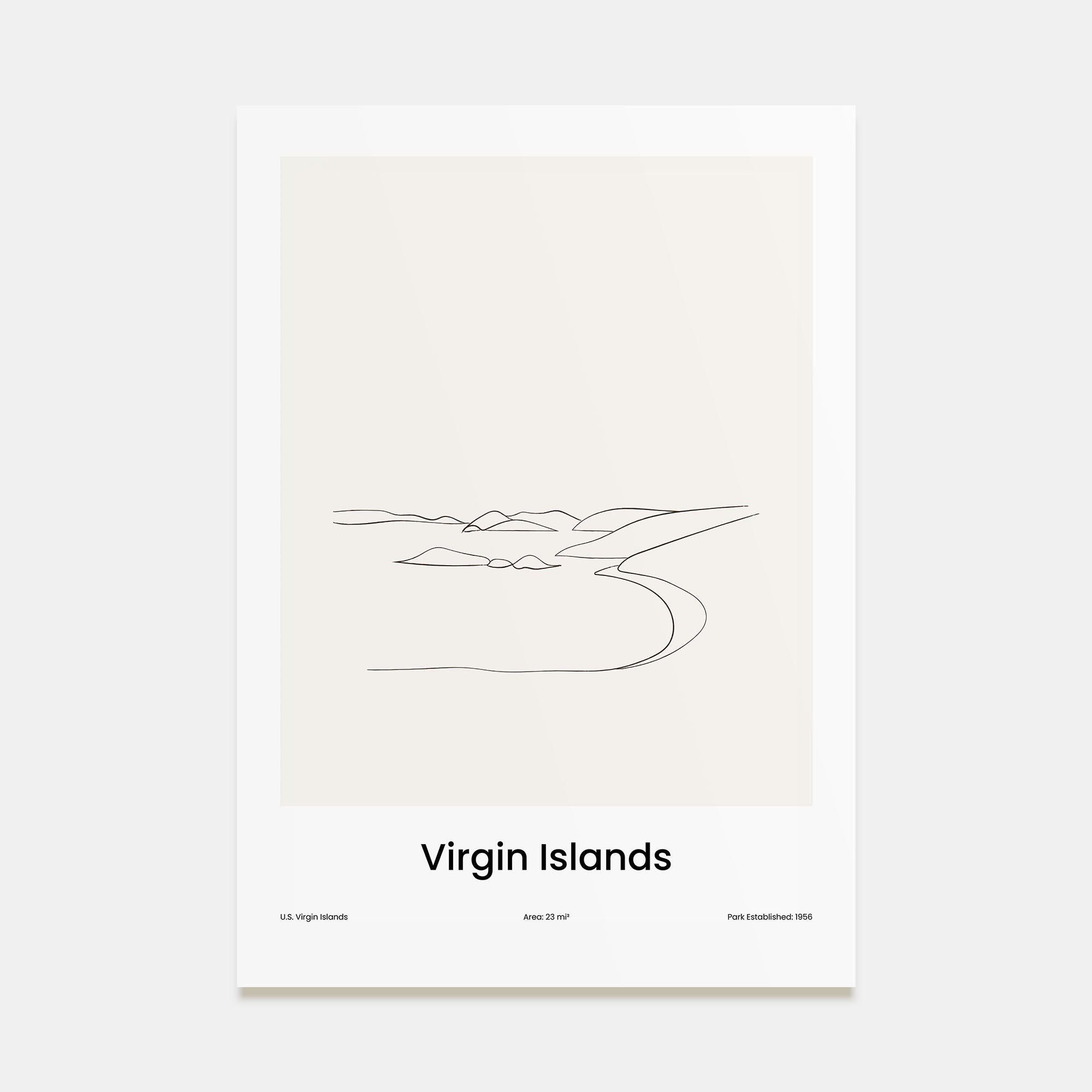 Virgin Islands National Park Drawn Poster
