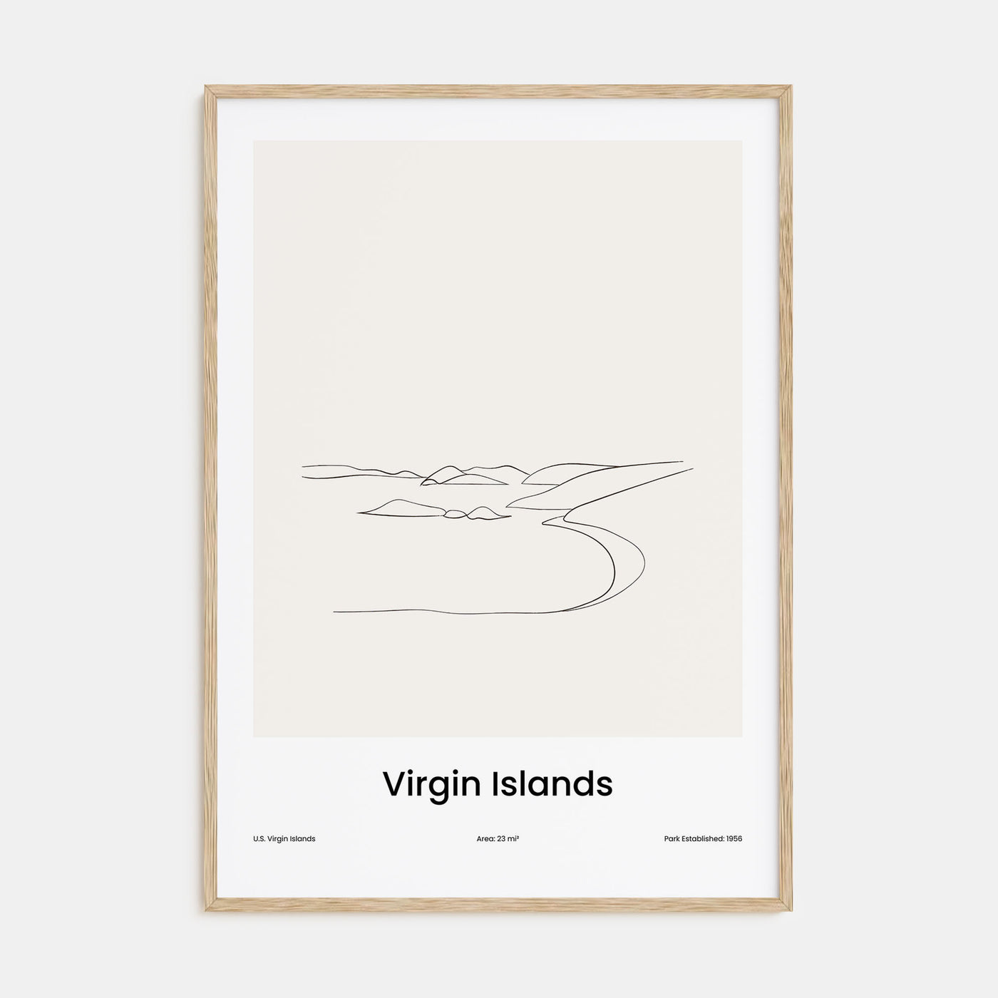 Virgin Islands National Park Drawn Poster
