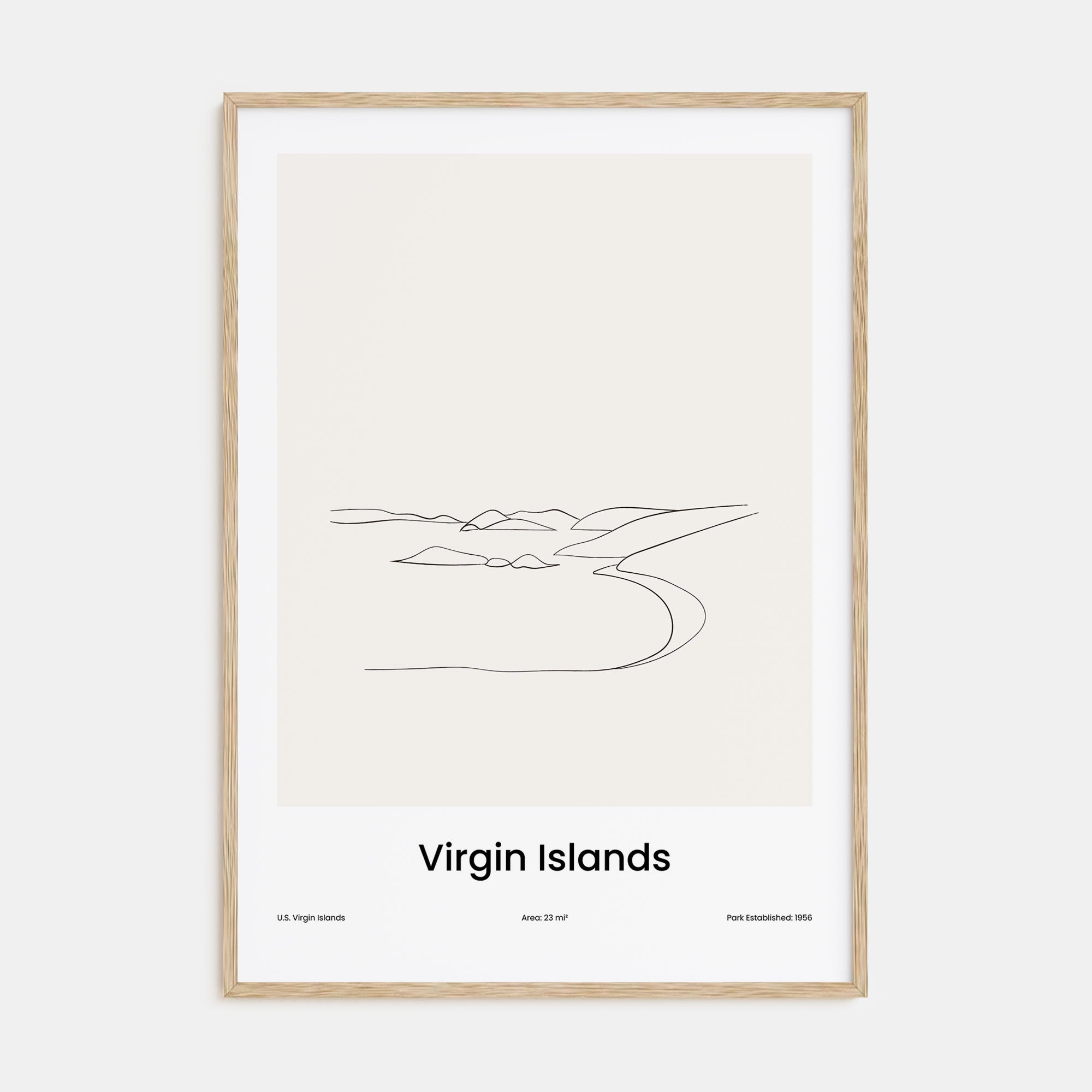 Virgin Islands National Park Drawn Poster