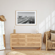 Virginia Beach Landscape B&W Poster
