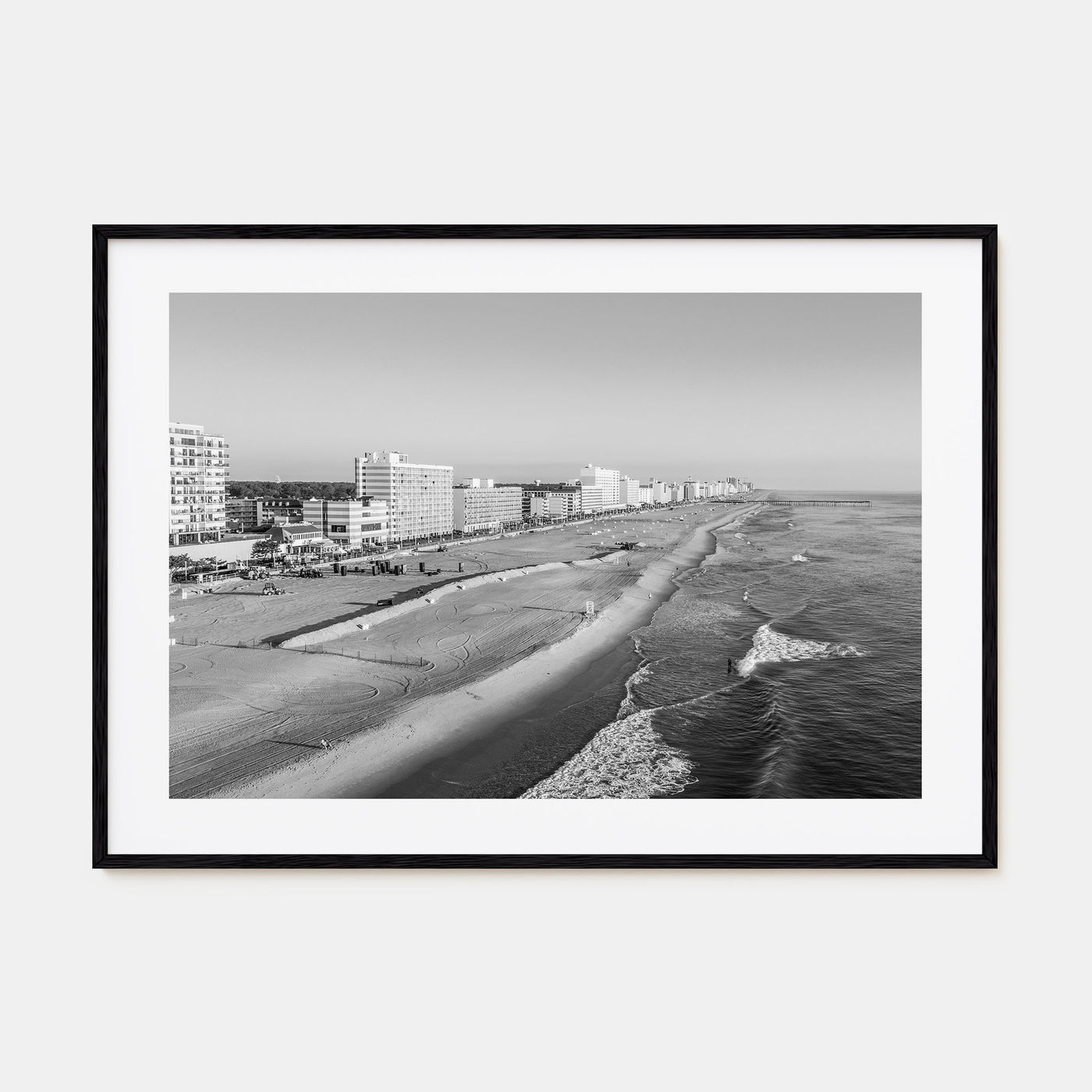 Virginia Beach Landscape B&W Poster