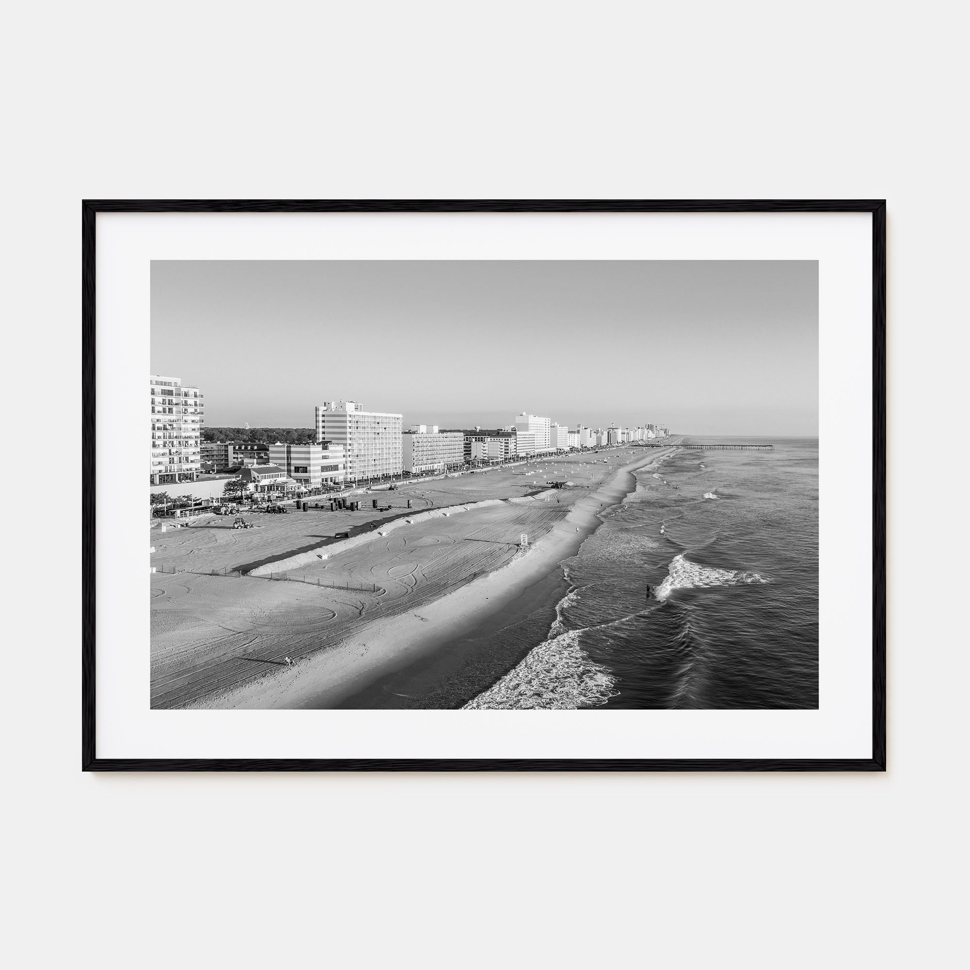 Virginia Beach Landscape B&W Poster