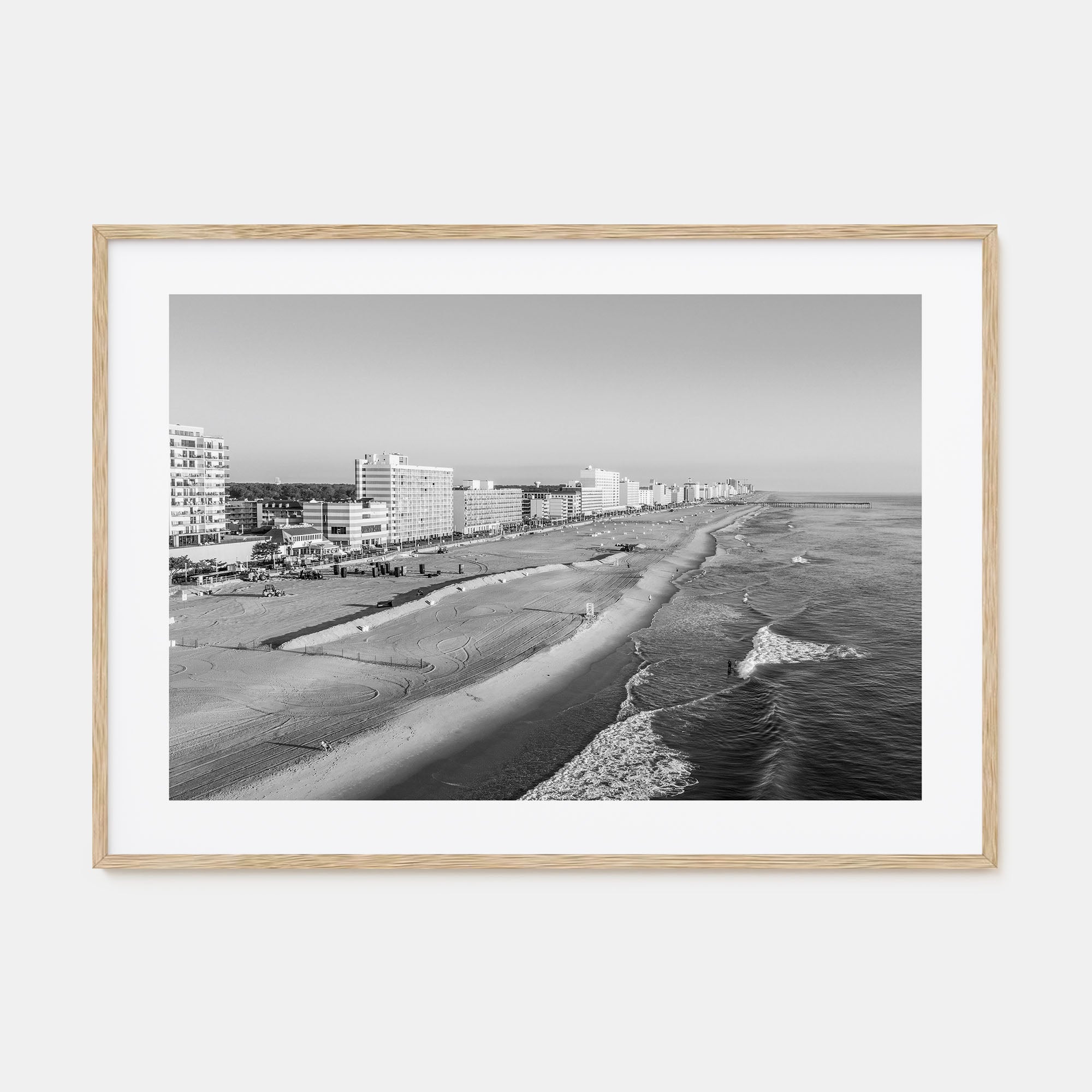 Virginia Beach Landscape B&W Poster