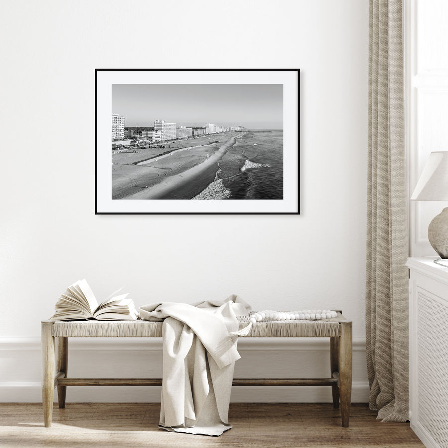 Virginia Beach Landscape B&W Poster