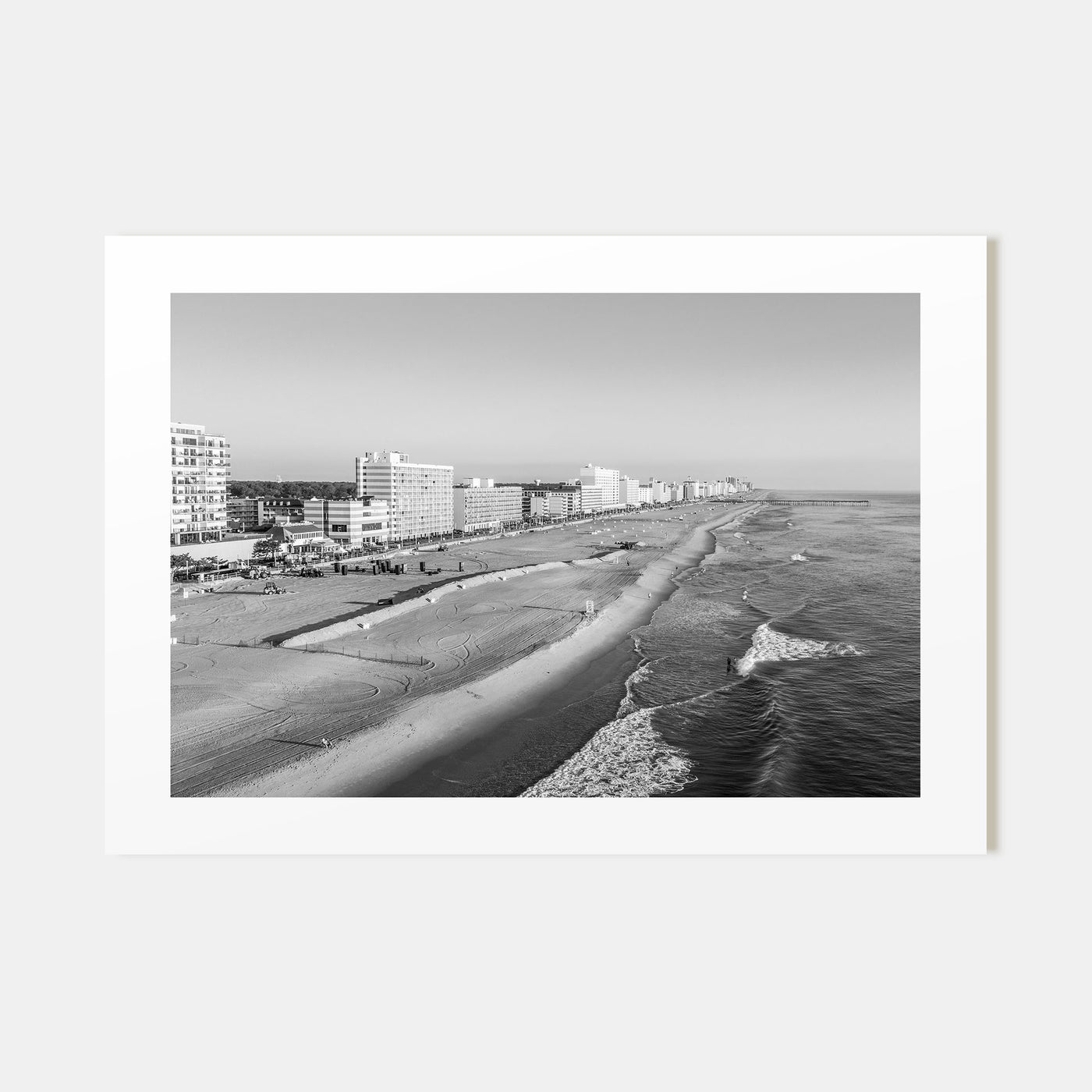 Virginia Beach Landscape B&W Poster