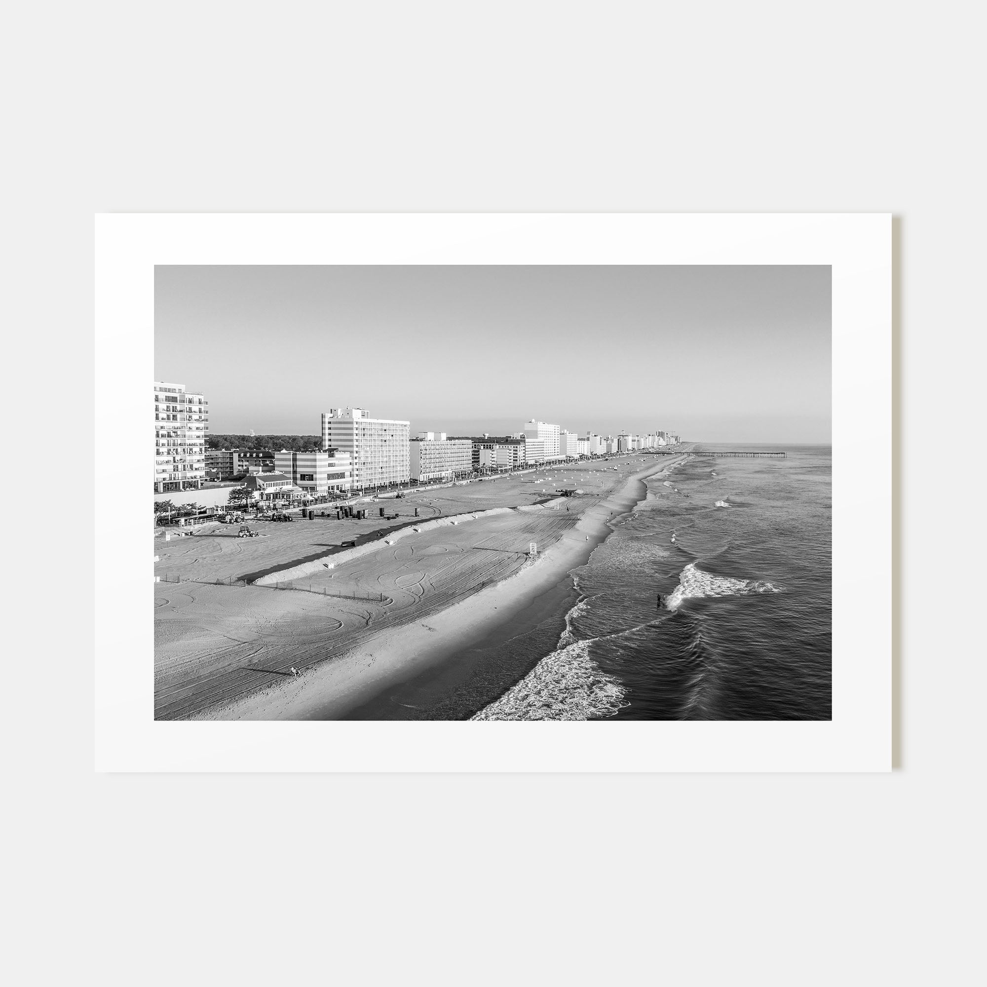 Virginia Beach Landscape B&W Poster