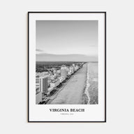 Virginia Beach Portrait B&W Poster
