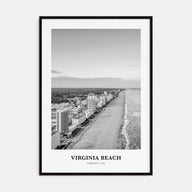 Virginia Beach Portrait B&W Poster