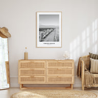 Virginia Beach Portrait B&W Poster