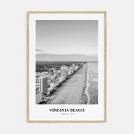 Virginia Beach Portrait B&W Poster