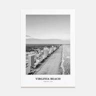 Virginia Beach Portrait B&W Poster