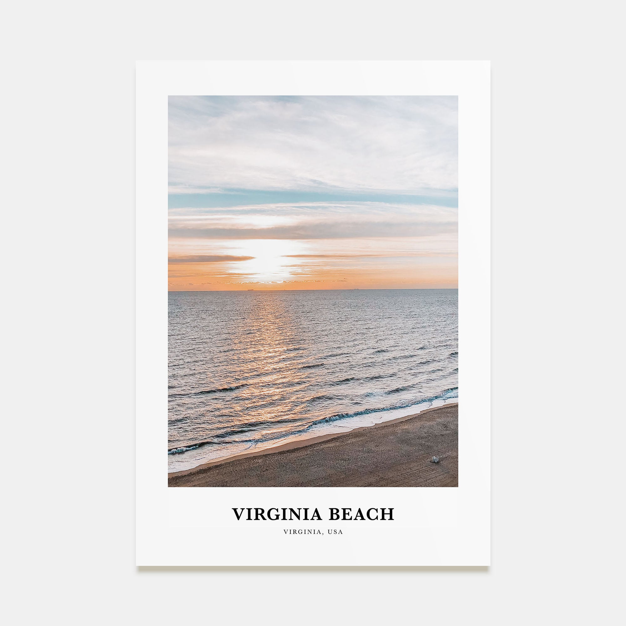 Virginia Beach Portrait Color Poster