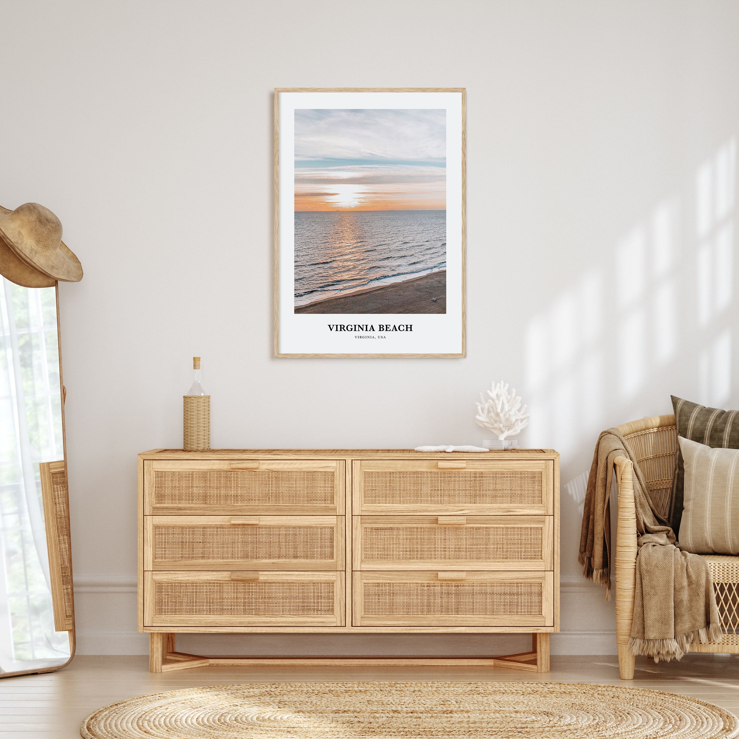 Virginia Beach Portrait Color Poster