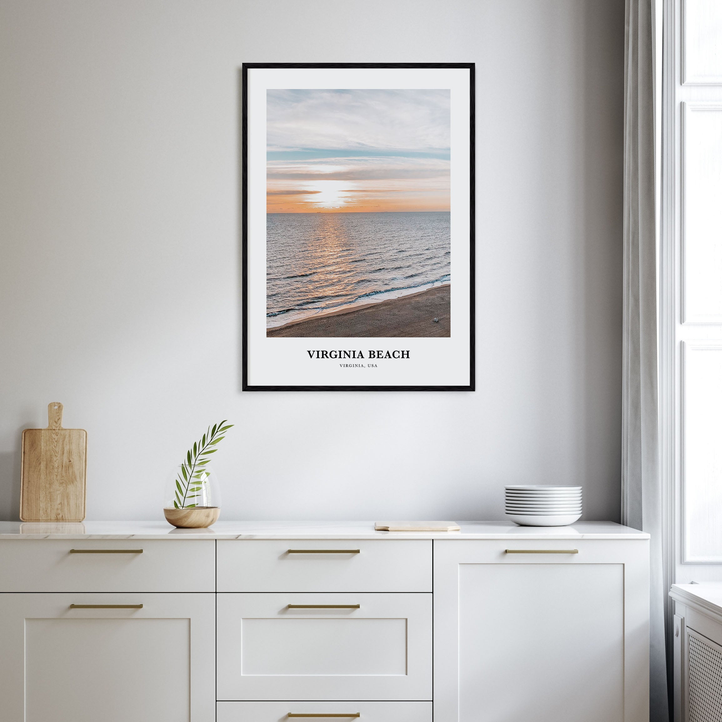Virginia Beach Portrait Color Poster