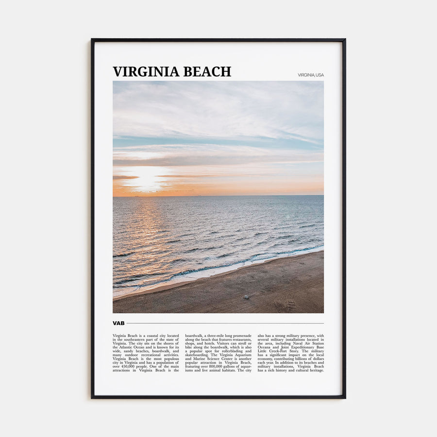 Virginia Beach Travel Color Poster