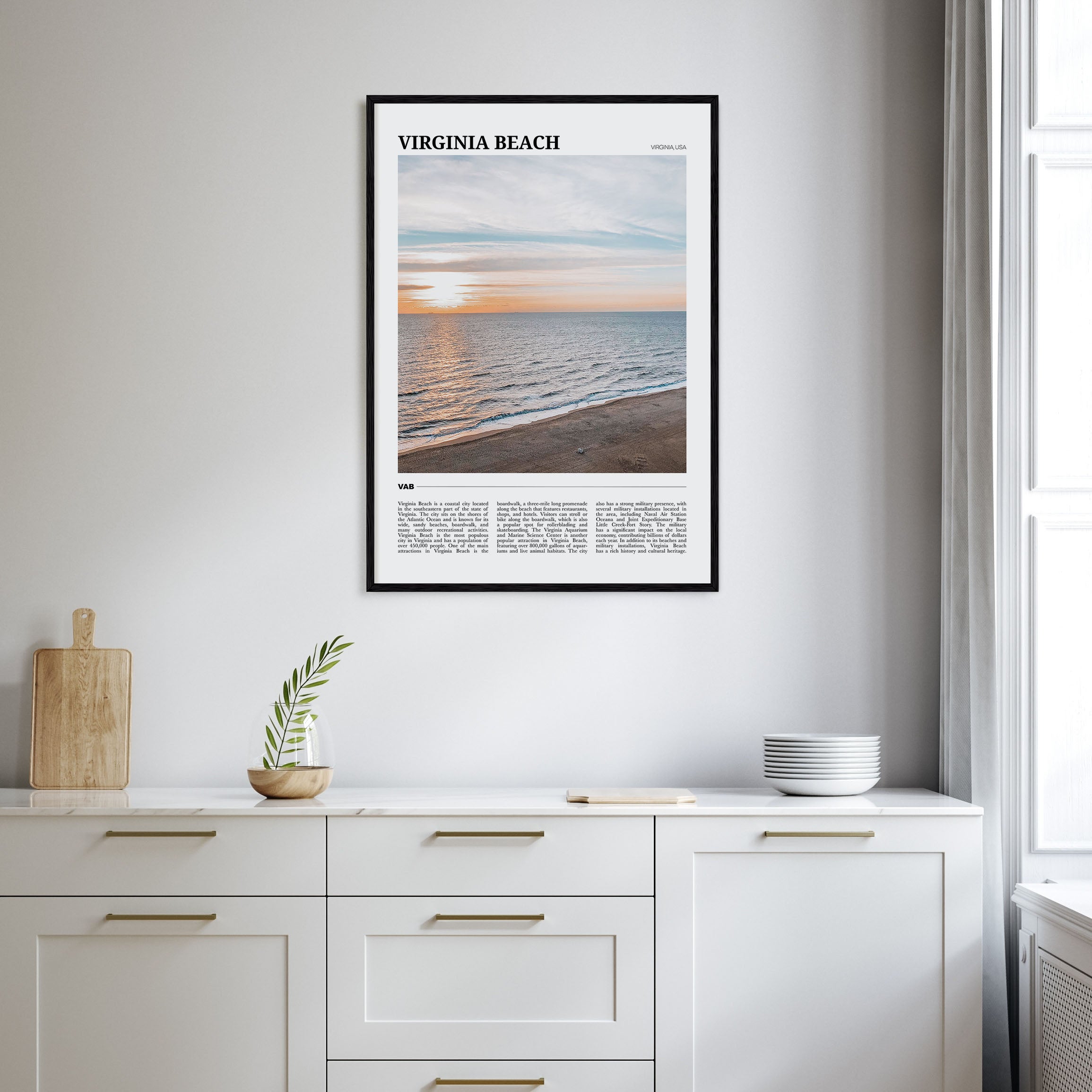 Virginia Beach Travel Color Poster