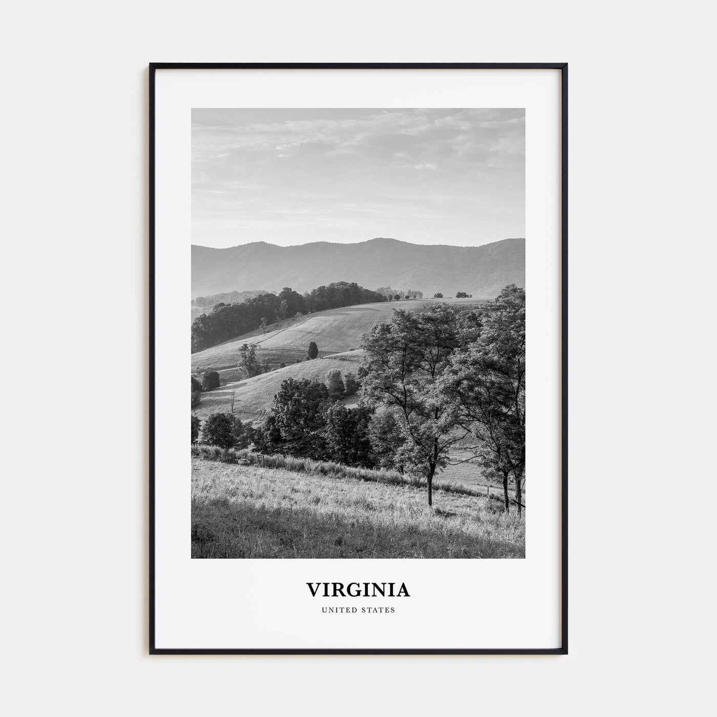Virginia Portrait B&W No 1 Poster