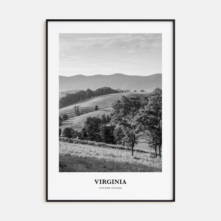 Virginia Portrait B&W No 1 Poster