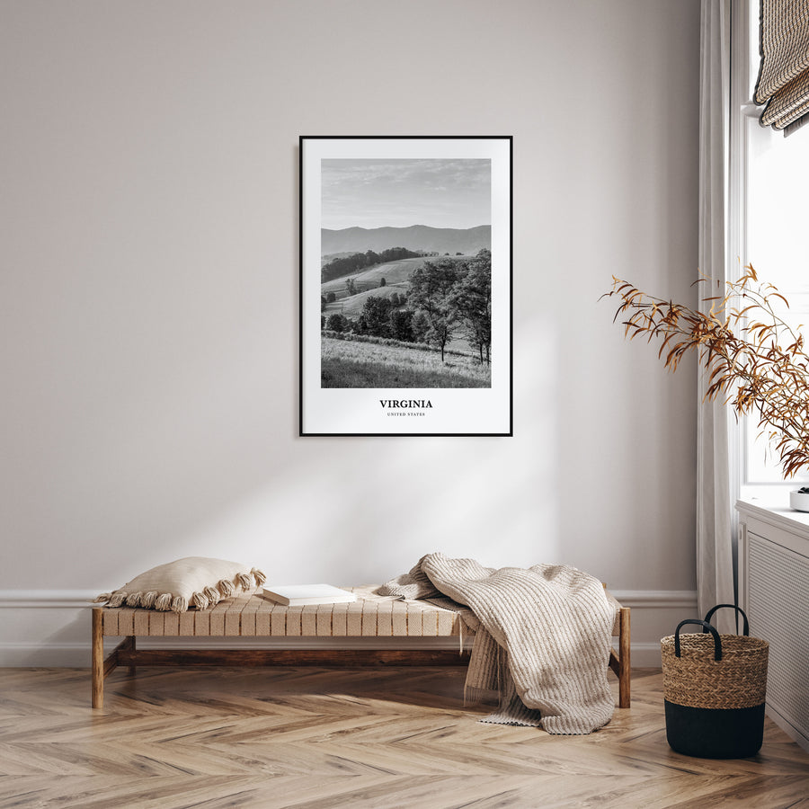 Virginia Portrait B&W No 1 Poster